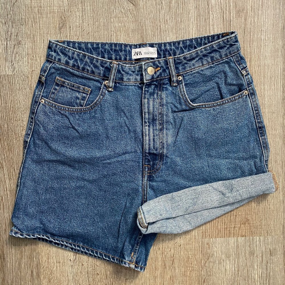ZARA Mom jean shorts